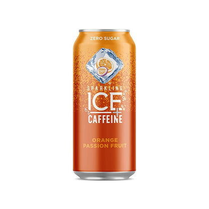 Sparkling Ice +Caffeine, Naturally Flavored Sparkling Water with Antioxidants & Vitamins, Zero Sugar, Multi-Flavor Variety Pack, 16oz Cans