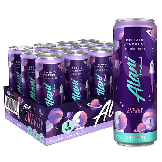 Alani Nu Sugar-Free Energy Drink, Pre-Workout Performance, Tropsicle, 12 oz Cans (Pack of 12)