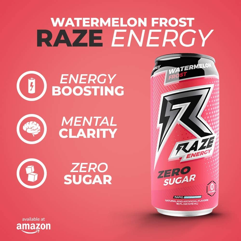 RAZE ENERGY 12/16oz - WATERMELON FROST