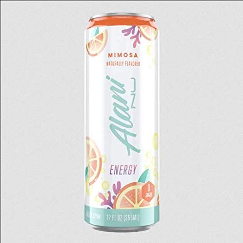 Alani Nu Sugar Free Energy Drinks 12 ounce Cans (Mimosa, 12 Cans)