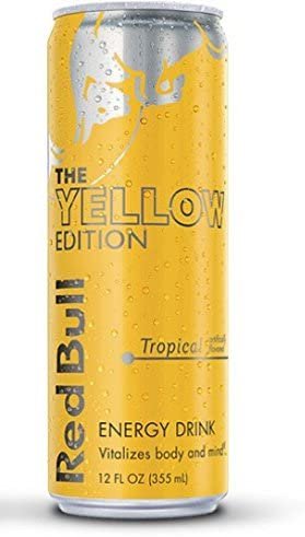 Red Bull the Yellow Edition - Tropical - 12fl.oz. (Pack of 8)