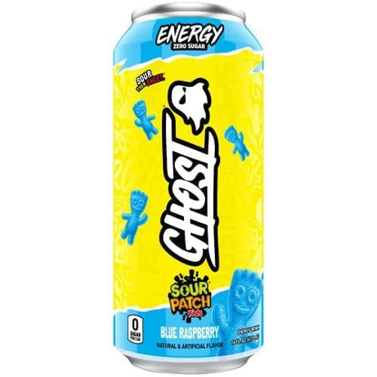 Ghost Energy Drink Cans, Variety Pack. Four Flavors Included Orange Cream, Swedish Fish, & Sour Patch KIds Blue Raspberry & Redberry. 16oz-Ready To Drink