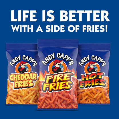 Andy Capp's Fire Fries, Corn & Potato Snacks, 3 oz.