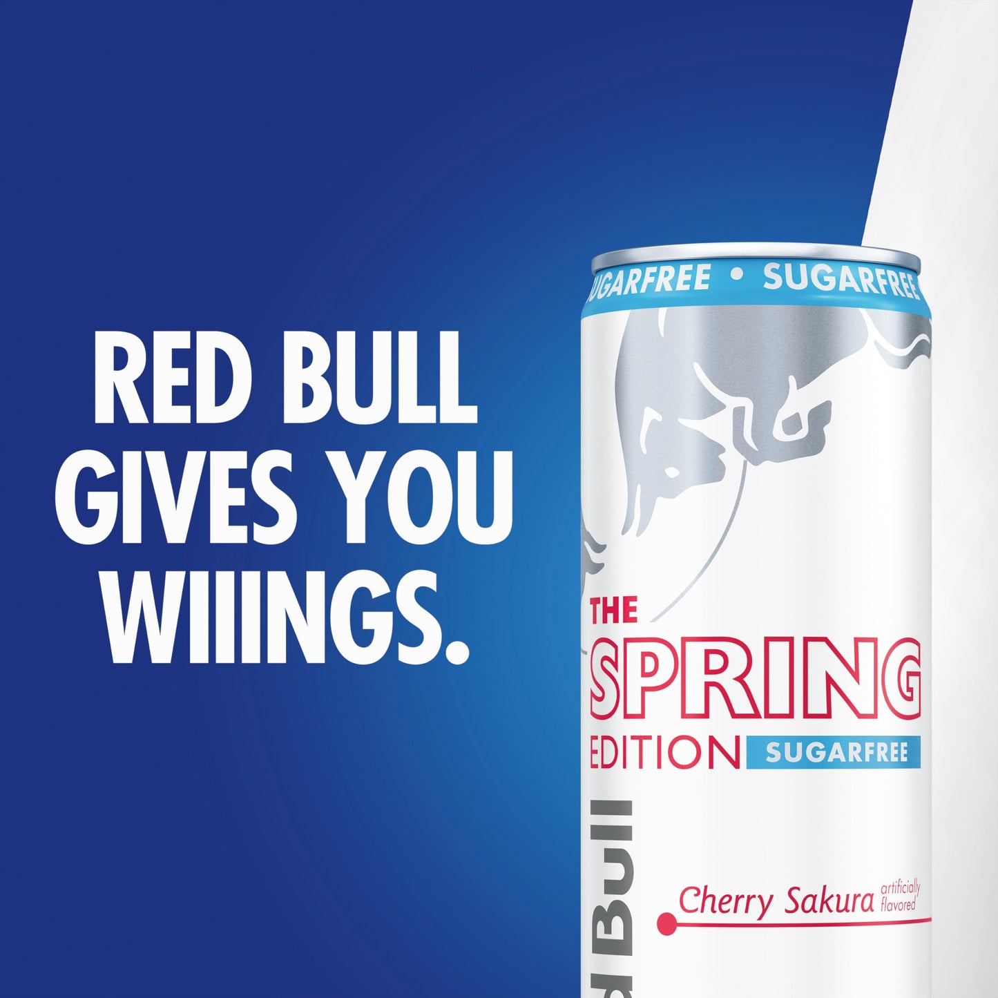 Red Bull Spring Edition Sugarfree Energy Drink, Cherry Sakura, 114mg Caffeine, Taurine & B Vitamins, 12oz. Pack of 24 Cans
