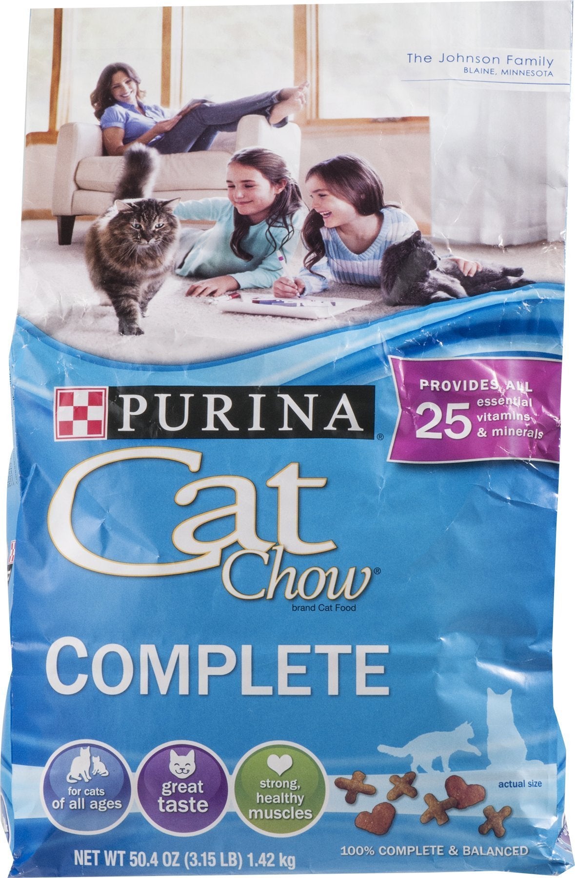 Purina Cat Chow Complete Dry Cat Food, 3.15 LB