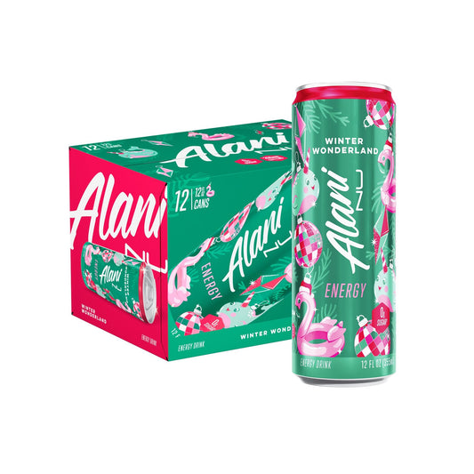 Alani Nu Energy Drink Winter Wonderland 12 oz (Pack of 12)