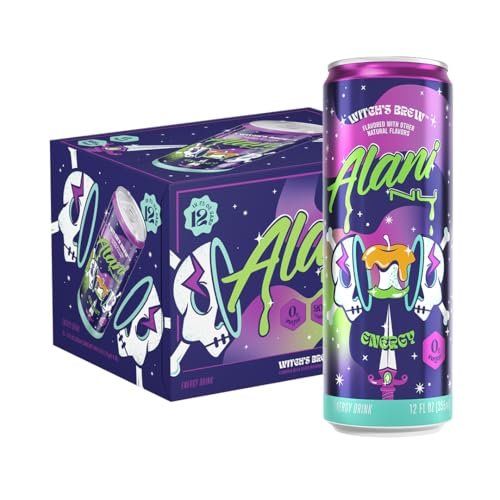 Alani Nu Energy Drink Witch's Brew, 12 Fluid Ounce (Pack of 12)