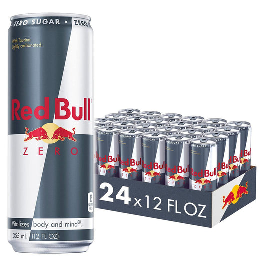 Red Bull Energy Drink, Zero, 12 fl oz (24 Pack)