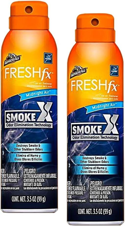 Armor All Smoke-X 3.5oz Spray Smoke Odor Eliminator, Midnight Air Scent (6)