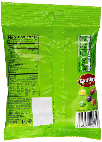 Skittles Bite Size Candy, Sours, 5.7 Ounce Bag