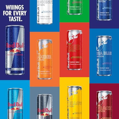 Red Bull Energy Drink, The Green Edition, 12 Fl Oz, 4 Pack, 48 Fl Oz