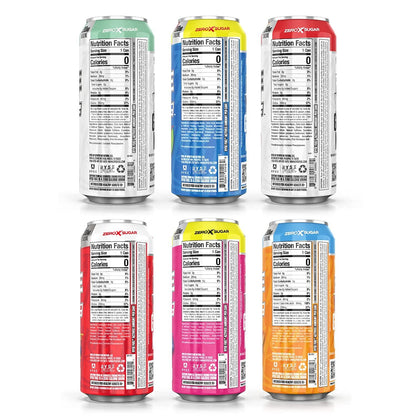 RYSE Fuel Energy Drink | On The Go Energy | 0 Sugars | 0 Calories | Vegan | 200mg Caffeine | 12 Pack (Variety Pack)