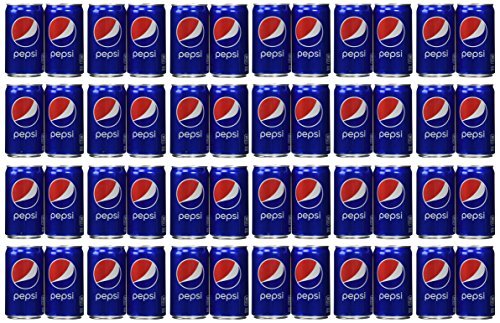 Pepsi Cola Soda 7.5oz Mini Cans 3/8 Packs (24 Cans)