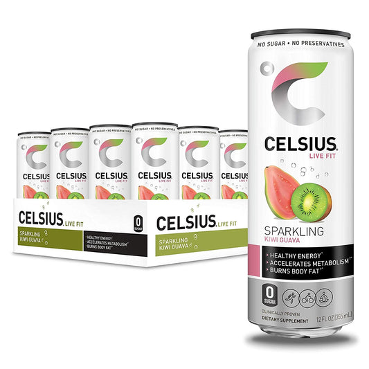 Sparkling Kiwi Guava Fitness Drink, Zero Sugar, 12oz. Slim Can (Pack of 12)