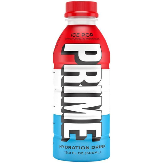 Prime Hydration Drink "Ice Pop" 16.9oz (Pack of 6 bottles) W/ Tip the Scales sticker