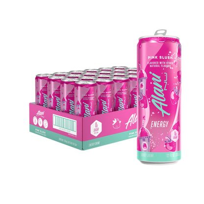 NEW Alani Nu Pink Slush Sugar-Free Energy Drink, 12oz cans 24-pack Multi-pack (24 Cans)