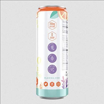 Alani Nu Sugar Free Energy Drinks 12 ounce Cans (Mimosa, 12 Cans)