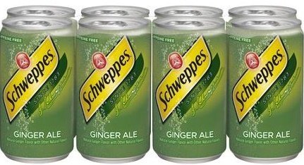 Schweppes Ginger Ale in 7.5 Oz Cans - 24 Cans