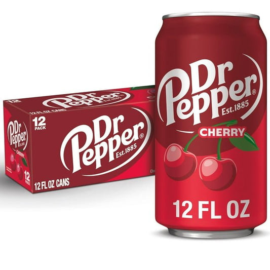 Dr Pepper Cherry 12 oz Cans 12 Pack