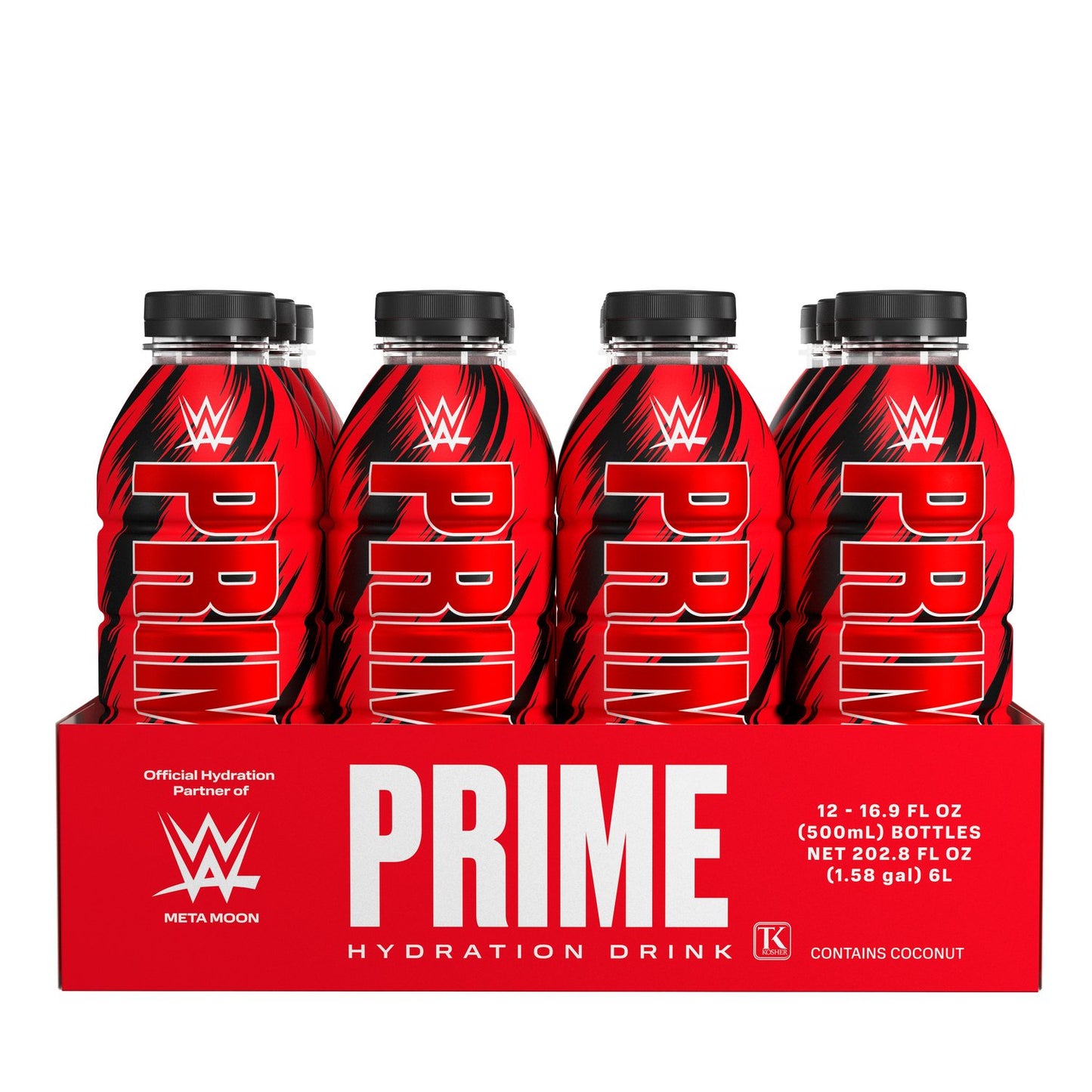 Prime Hydration Drink x WWE - 16.9 fl oz (12 Bottles)