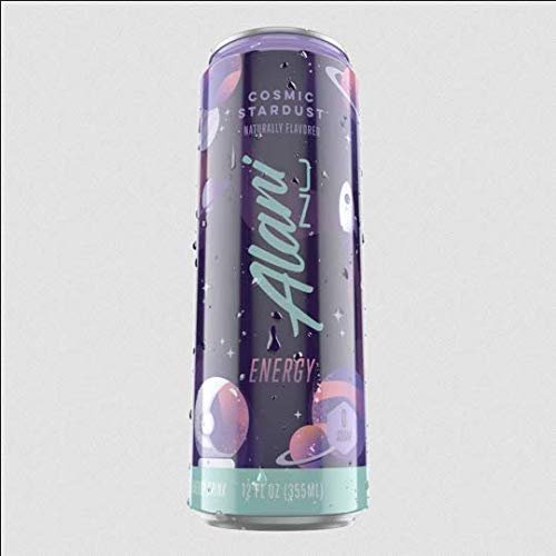 Alani Nu Sugar Free Energy Drinks 12 ounce Cans (Cosmic Stardust, 6 Cans)