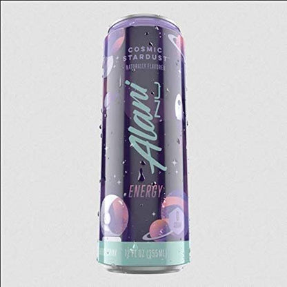 Alani Nu Sugar Free Energy Drinks 12 ounce Cans (Cosmic Stardust, 6 Cans)