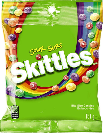 Skittles Bite Size Candy, Sours, 5.7 Ounce Bag