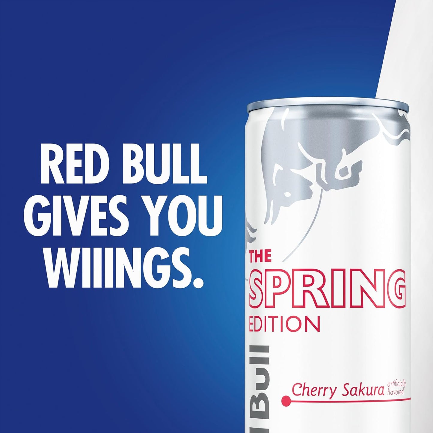 Red Bull Spring Edition Energy Drink, Cherry Sakura, 80mg Caffeine, Taurine & B Vitamins, 8.4 fl. oz. Pack of 24 Cans