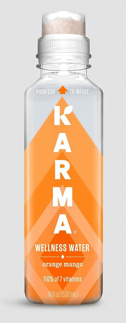 Karma Wellness Water Variety Packs (3 Flavor Pack), 18 Fl Oz (Pack of 12)