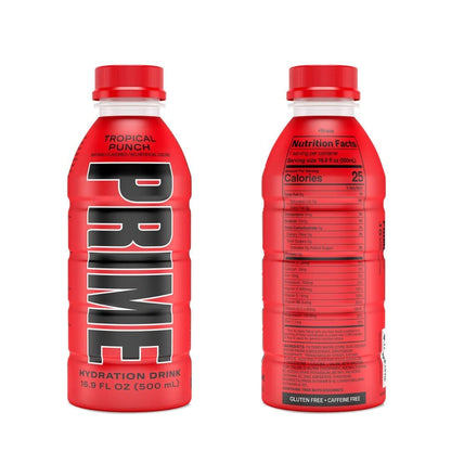 Prime Hydration Sports Drink Variety Pack - Energy Drink, Electrolyte Beverage - Lemon Lime, Tropical Punch, Blue Raspberry, Orange, Grape & Meta Moon - 16.9 Fl Oz (6 Pack) W/ Tip The Scales sticker