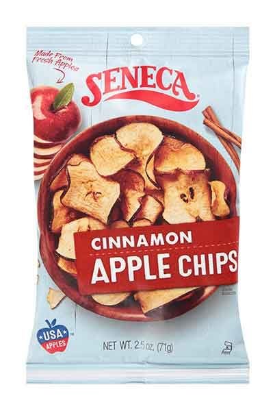 Seneca Foods Crispy Apple Chips, Cinnamon SIX 2.5 oz Bags