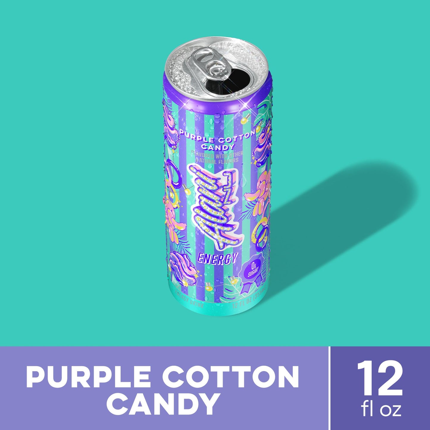 Alani Nu Purple Cotton Candy Sugar Free Energy Drink (Pack of 12)