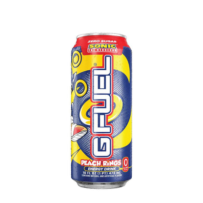 G Fuel Sonic Peach Rings Energy Formula, 16 oz can, 12-pack case