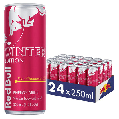 Red Bull Winter Edition Pear Cinnamon Energy Drink, 8.4 Fl Oz, 24 Cans